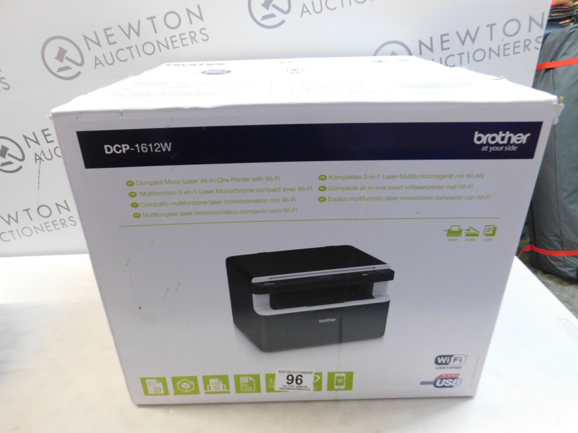 1 BOXED BROTHER DCP1612W MONOCHROME ALL-IN-ONE WIRELESS LASER PRINTER RRP Â£159.99