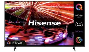 1 BOXED HISENSE 43E7HQTUK QLED 4K UHD SMART TV WITH REMOTE RRP Â£299 (WORKING, NO STAND)