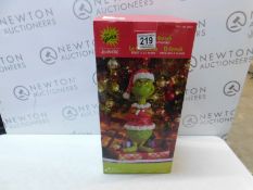 1 BOXED 20 INCH (50.8CM) CHRISTMAS GRINCH SANTA STATUE RRP Â£69