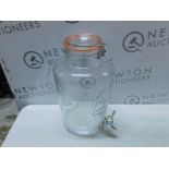 1 KILNER 8L GLASS DRINKS DISPENSER RRP Â£32.99