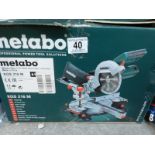 1 BOXED METABO KGS216M CROSS CUT SAW WITH LASER RRP Â£199.99