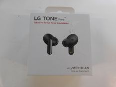 1 BOXED LG TONE FREE EARPHONES WITH MERIDIAN TECHNOLOGY MODEL UFP5 RRP Â£119.99
