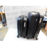 1 THE ROCK 2 PIECE HARDSIDE LUGGAGE CASE RRP Â£199