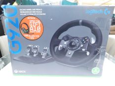 1 BOXED LOGITECH G920 DRIVING FORCE GAMING STEERING WHEEL & PEDAL WITH ASTRO GAMING A10 WIRED GAMING