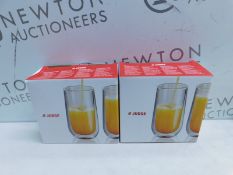 2 BOXED JUDGE DOUBLE WALLED HIGHBALL GLASS RRP Â£29.99 (ONE BOX HAS ONLY 1 IN IT)