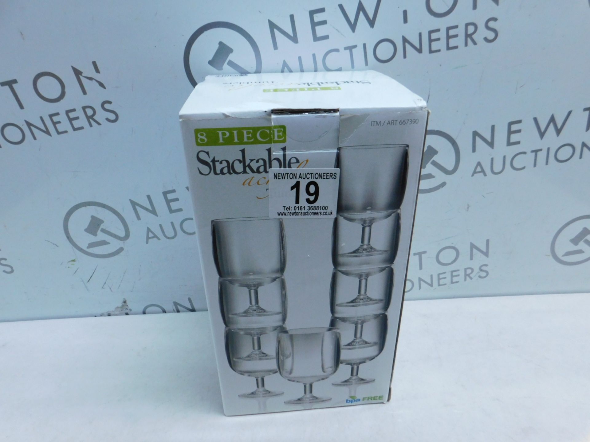 1 BOXED STACKABLE ACRYLIC TUMBLERS 8 (APPROX) RRP Â£29.99