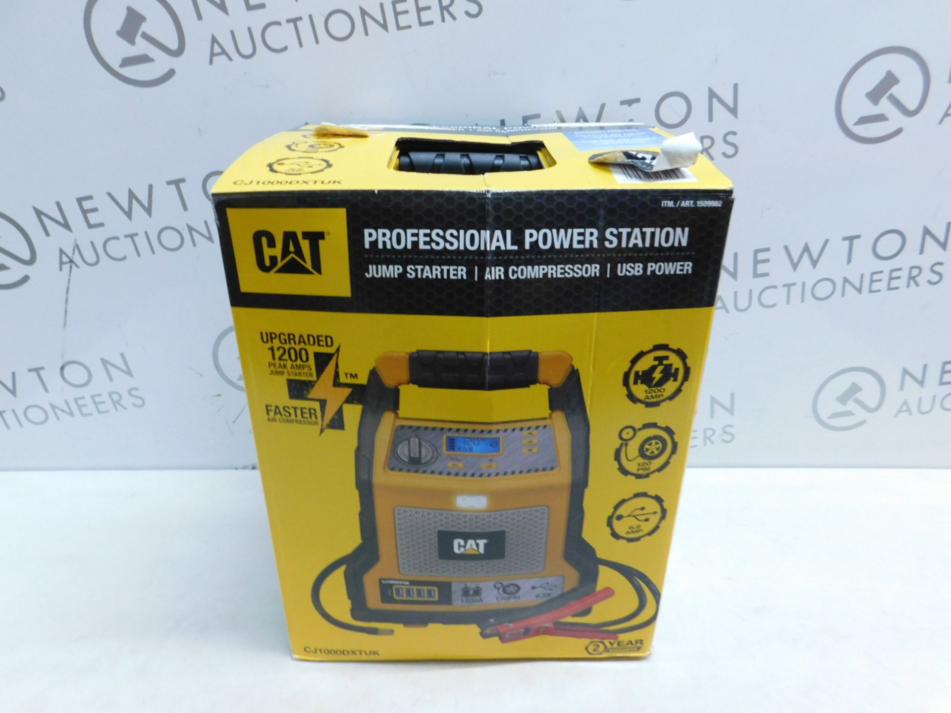 1 BOXED CAT 1200AMP JUMP STARTER, PORTABLE USB CHARGER AND AIR COMPRESSOR RRP Â£99