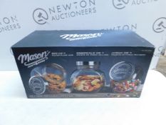 1 BOXED MASON TILTED GLASS JARS 2.85L RRP Â£19.99