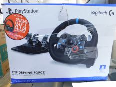 1 BOXED LOGITECH G29 DRIVING FORCE RACING WHEEL FOR PLAYSTATION 3 4 & 5 RRP Â£229.99