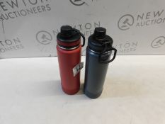 1 SET OF 2 THERMOFLASK AUTOSPOUT STAINLESS STEEL DOUBLE WALL VACUUM INSULATED 710ML BOTTLES Â£29