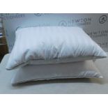 1 PAIR OF HOTEL GRAND DOUBLE TOP GOOSE FEATHER & GOOSE DOWN PILLOWS RRP Â£49.99