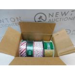 1 BRAND NEW BOXED KIRKLAND SIGNATURE 45.7M WIRE EDGED TRADITIONAL RIBBON - 4 PACK RRP Â£39