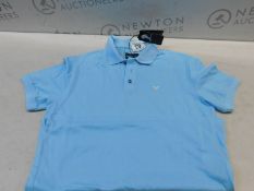 1 MENS EMPORIO ARMANI POLO T-SHIRT IN SKY BLUE SIZE M RRP Â£29