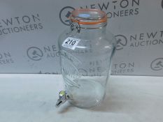 1 BOXED KILNER GLASS DRINKS DISPENSER 8L RRP Â£29