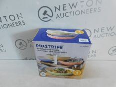 1 BOXED OVER & BACK PINSTRIPE SERVING BOWL SET RRP Â£19