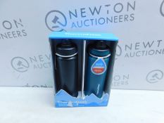 1 BOXED THERMOFLASK AUTOSPOUT STAINLESS STEEL DOUBLE WALL VACUUM INSULATED 710ML BOTTLES, 2 PACK RRP