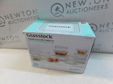 1 BOXED GLASSLOCK FOOD STORAGE SET RRP Â£34.99