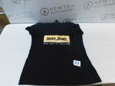 1 LADIES DKNY T-SHIRT IN BLACK SIZE S RRP Â£14.99