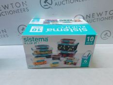 1 BOXED SISTEMA KLIP IT PLUS FOOD STORAGE SET RRP Â£29