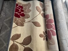 1 MODE LUXURY LIVING AREA RUG FLORAL CARVED SIZE 150CM BY 210CM RRP Â£199