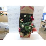 1 BOXED 9FT (2.7M) CHRISTMAS PRE-LIT DECORATIVE GARLAND WITH LED LIGHTS RRP Â£79