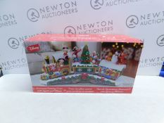 1 BOXED DISNEY 10.2 INCHES (25.9CM) CHRISTMAS TRAIN TABLE TOP ORNAMENT WITH LIGHTS AND SOUNDS RRP