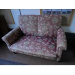 20th century 2 seater settee, the padded seat,