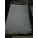 2 large white damask table cloths
