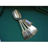 4 silver serving spoons (Dublin 1848) 10 1/2oz
