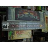 3 large games: Conquest of the Empire, Thunder in the East,