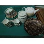 Mixed magpie box containing a variety of unmarked cups, saucers,