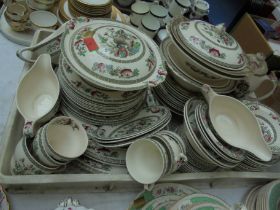 Large selection of ceramic dinner ware by Johnson Brothers entitled 'Indian Tree' to include plates,