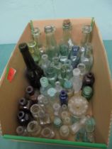 Super collection of small glass bottles,