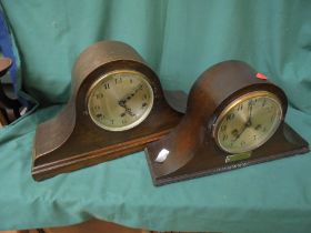 Pair of old Westminster chime clocks,