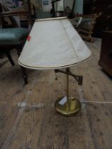 Brass extendable table lamp (modern)