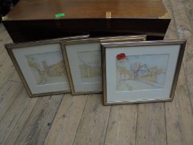 3 attractive framed prints featuring Lincoln Cathedral