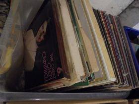 Large box of LP's including classical 60's and 70's pop,