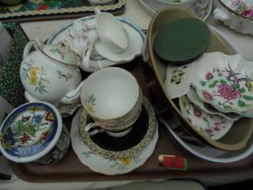 Mixed lot of ceramic ware, small dishes, teapot, cups and saucers etc.