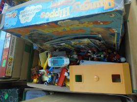 Large collection of Playmobil from the 70's and 80's to include figures, caravan,