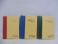 Classic Car Profiles - three Profile Publications bound volumes, 1-96.