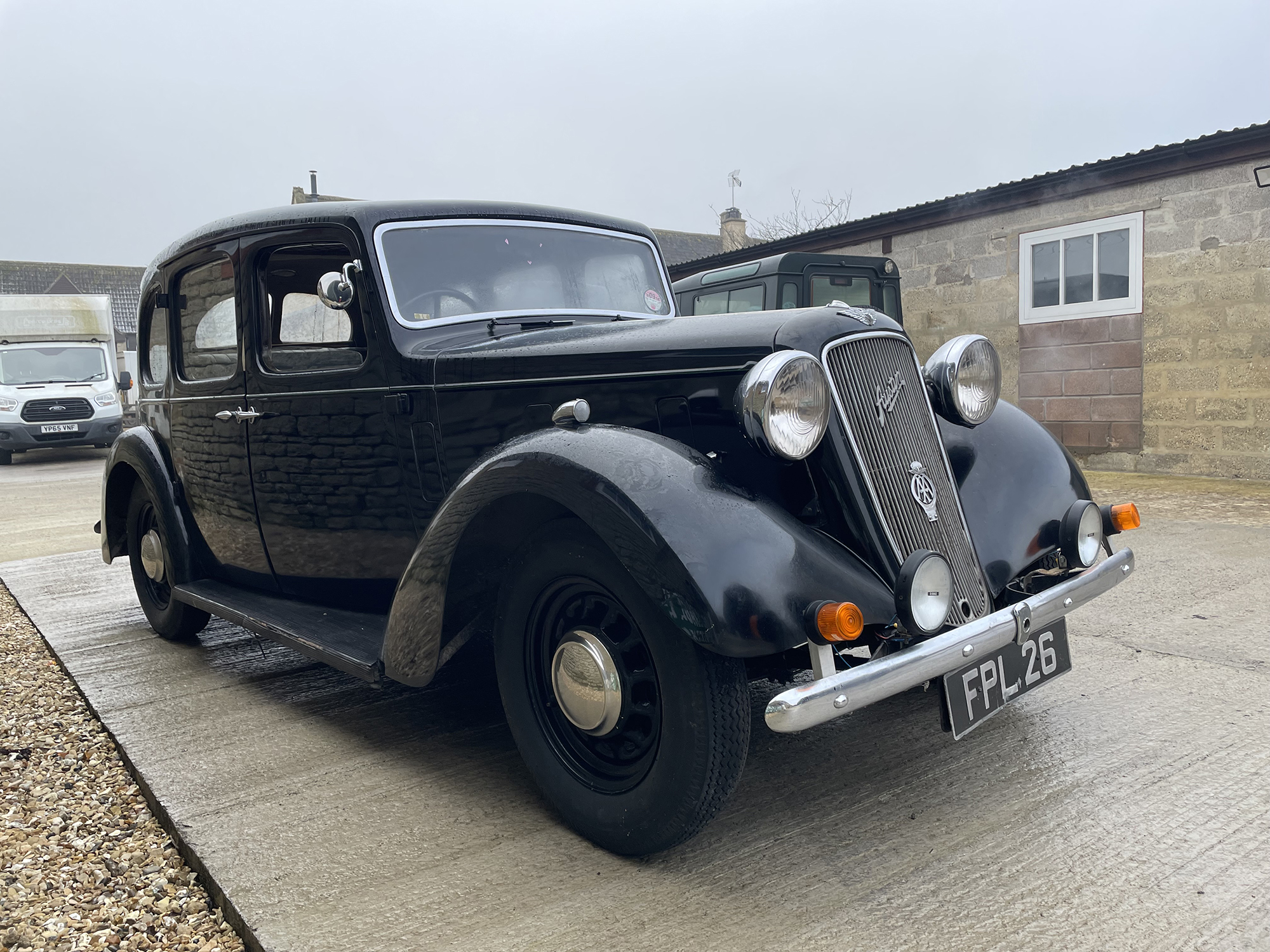 1937 Austin 12/4 Saloon Reg. no. FPL 26 Chassis no. H52240 Engine no. 1H 52950 - Image 3 of 9
