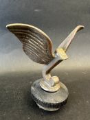 A 1920s car mascot made for Jewett Car Company of Detroit, in the form of a flying letter 'J',