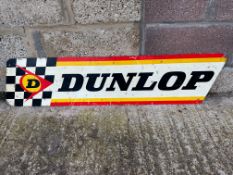 A Dunlop tin advertising sign, 44 x 11".