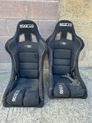 A pair of Sparco race seats