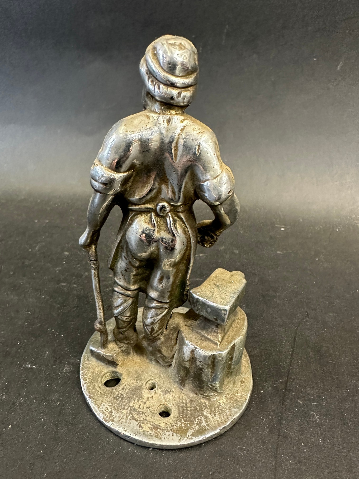 A Vulcan mascot in the form of a blacksmith, approx. 4 1/2" high. - Image 2 of 2