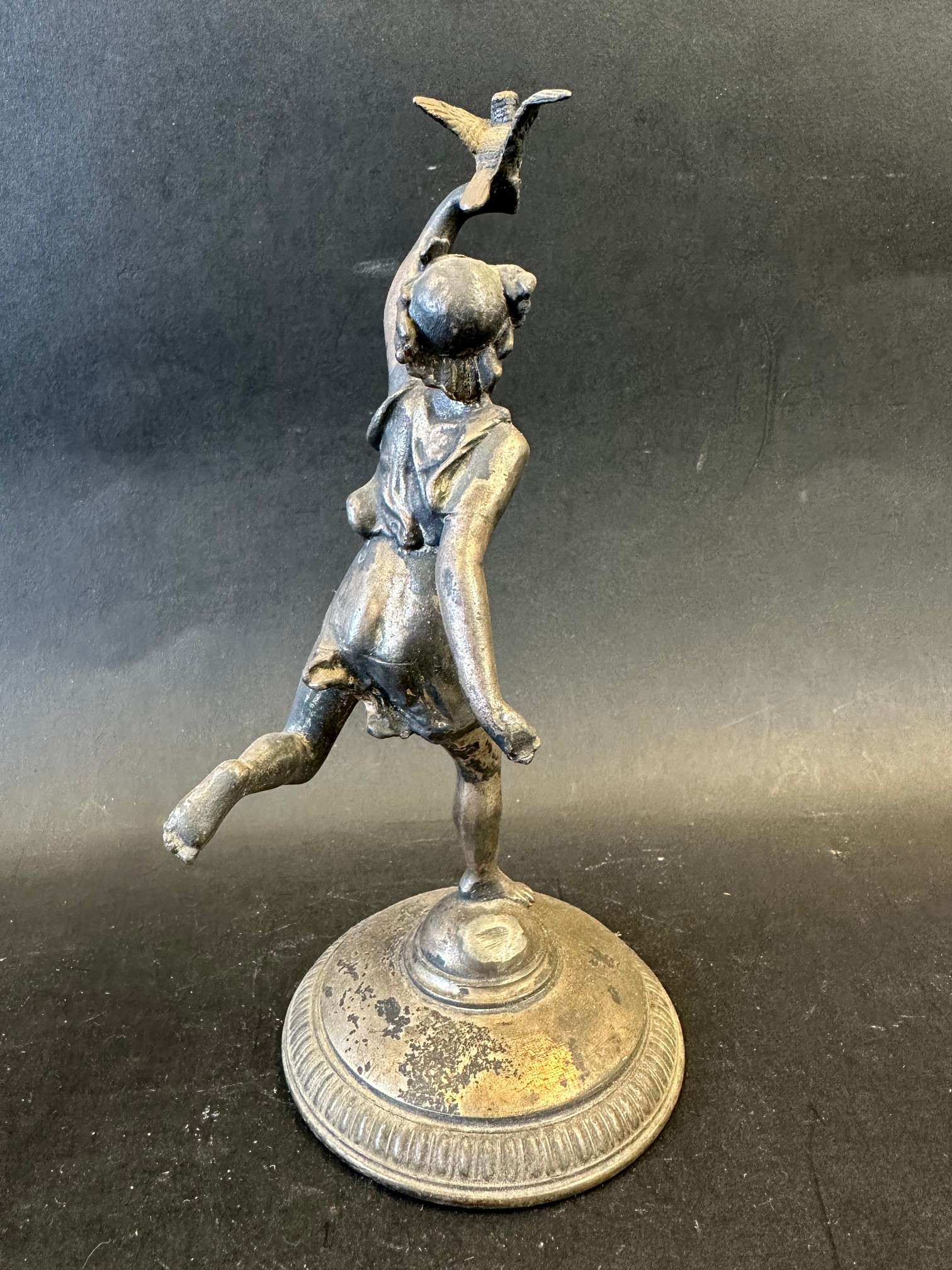 A car accessory mascot in the form of a female figure holding up a board whilst perched on one - Image 4 of 4