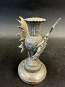 A Galloway Cars car mascot in the form of a thistle mounted on a radiator cap, approx. 4" high.