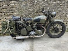 1944 BSA M20 500cc Reg. no. YVL 167 Frame no. WM20113746 Engine no. 113746WM20B