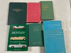 A selection of Bentley reference books.