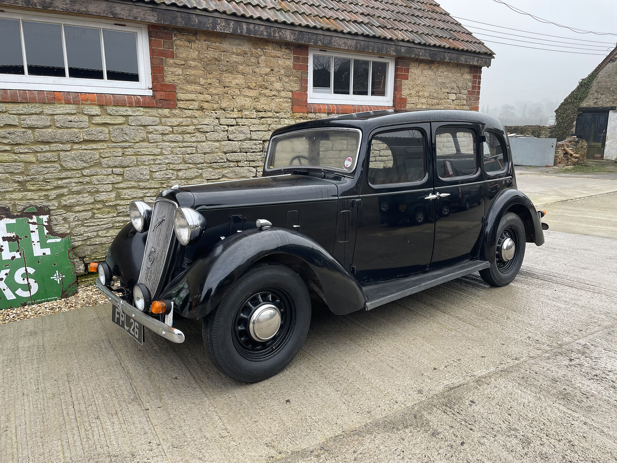 1937 Austin 12/4 Saloon Reg. no. FPL 26 Chassis no. H52240 Engine no. 1H 52950